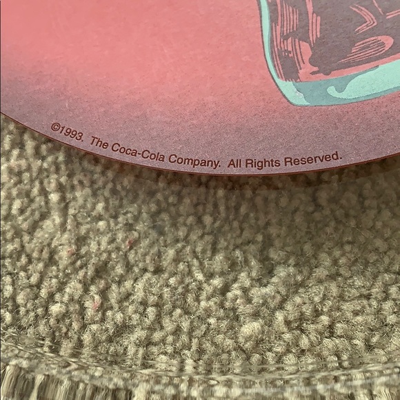 VINTAGE 1993 Always Coca Cola Glass Tray - Picture 6 of 6